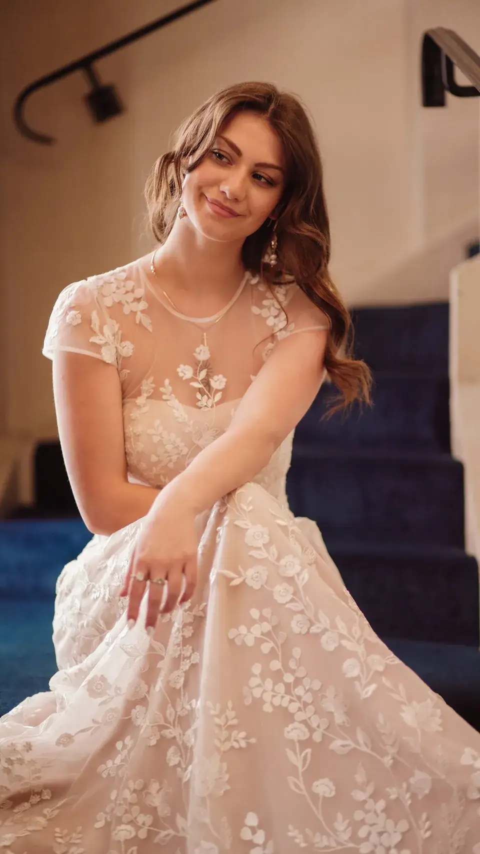 Wedding dress freshly dry cleaned and pressed at La Rosa Bianca Brussels
