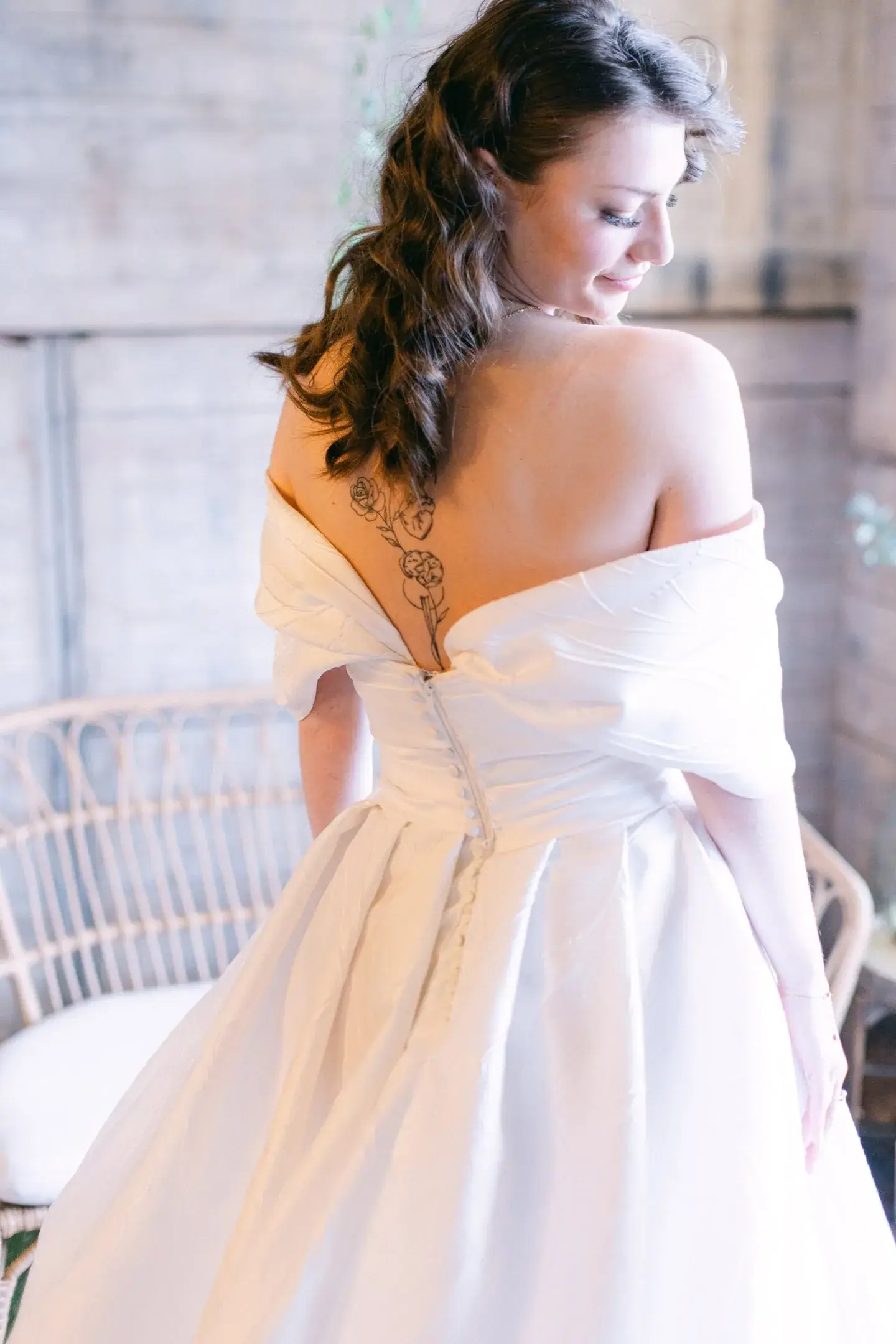 Robe de mariée artisanale italienne de la collection La Rosa Bianca